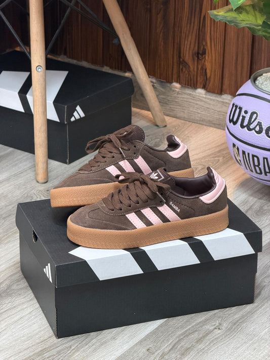 ADIDAS SAMBA PLATAFORMA CAFE  | DAMA