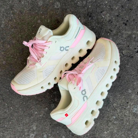 ON CLOUD CREMA Y ROSADO | DAMA