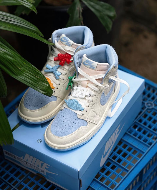 NIKE RETRO 1 BOTA AZUL BLANCO | DAMA
